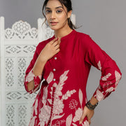 Red Navya Cord Set
