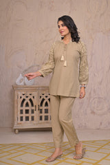 Beige Nyra Cord Set 2