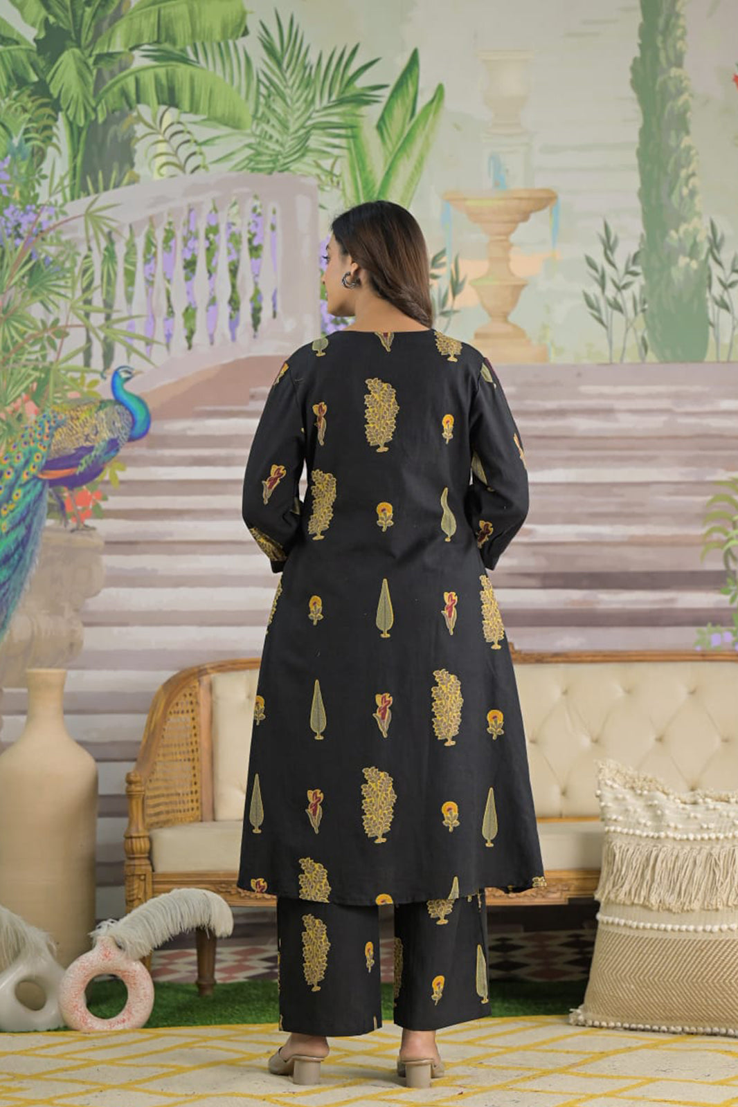 Black Kumud Suit Set (Set of 2)