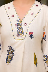 Off White Kumud Suit Set (Set of 2)
