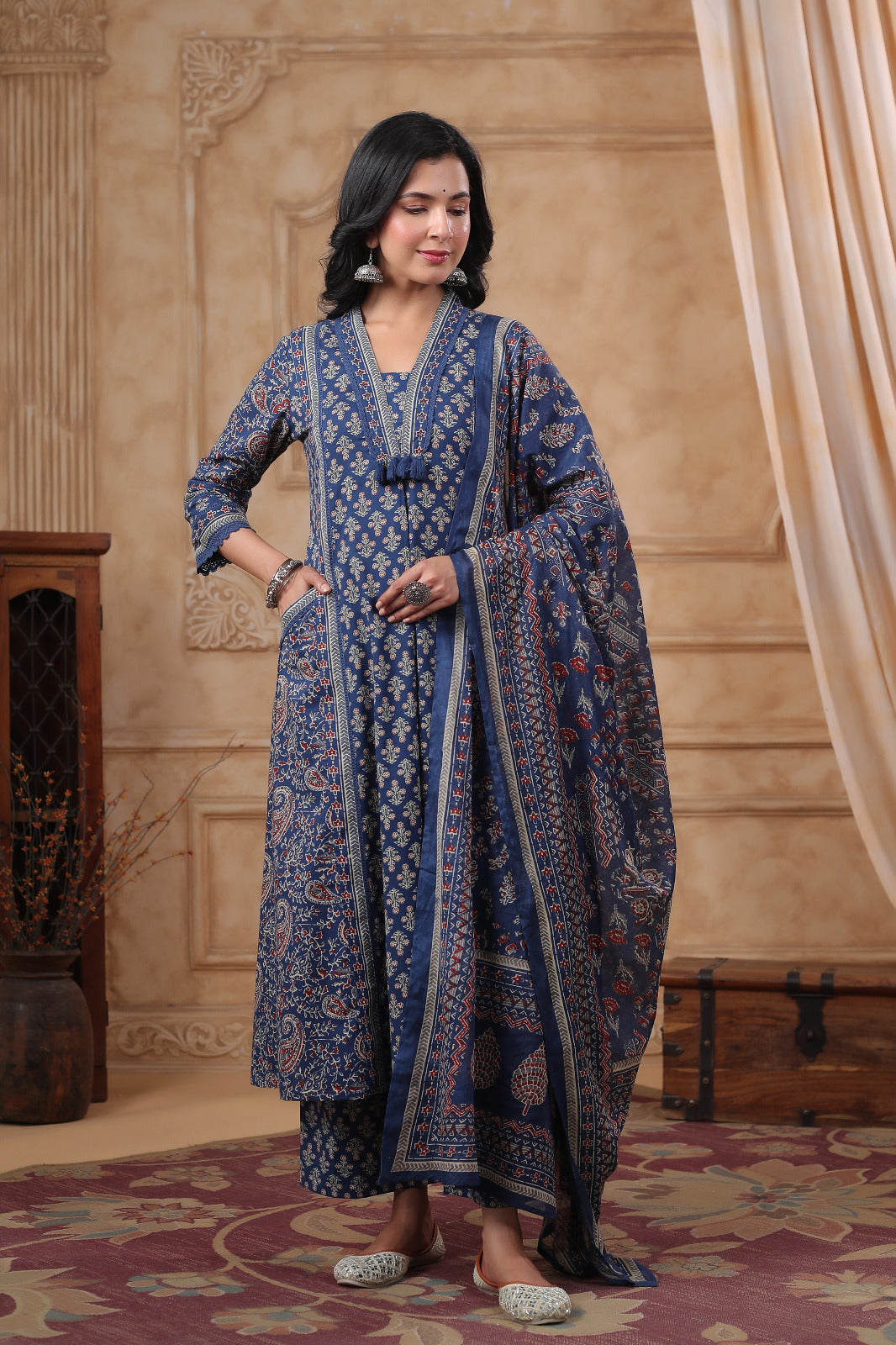 Blue Meher Suit  Set (Set of 3) 4