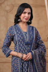 Blue Meher Suit  Set (Set of 3) 4