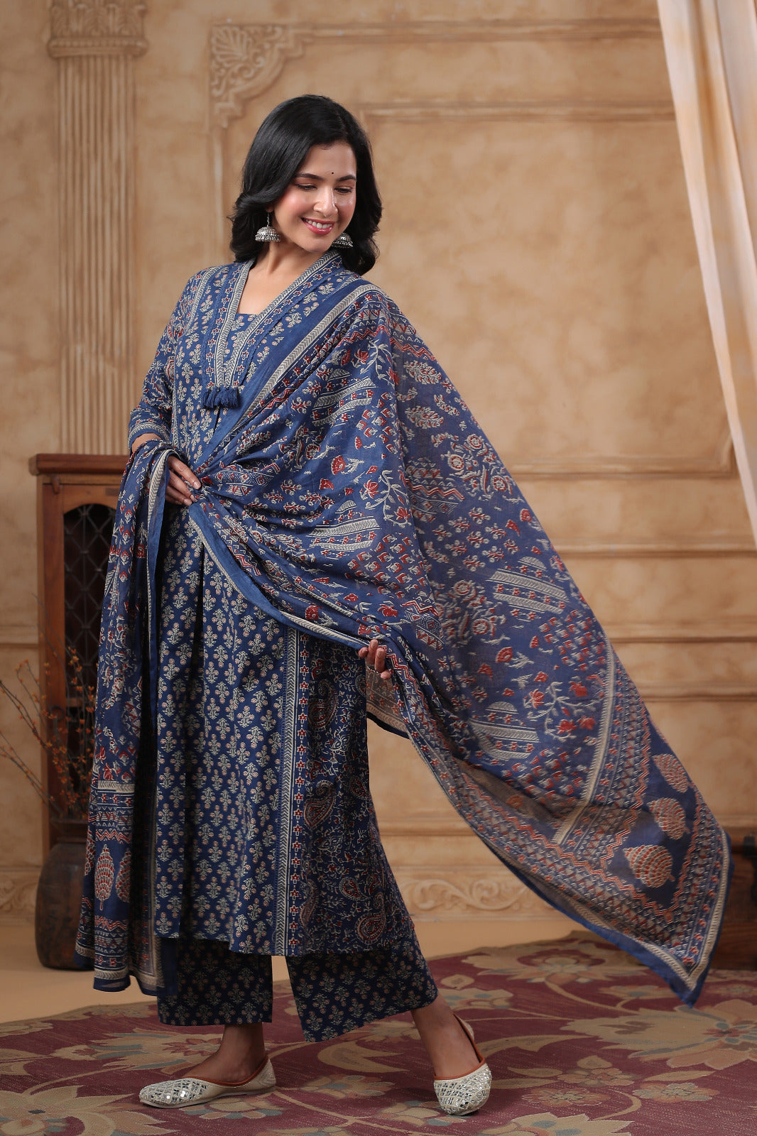 Blue Meher Suit  Set (Set of 3) 4