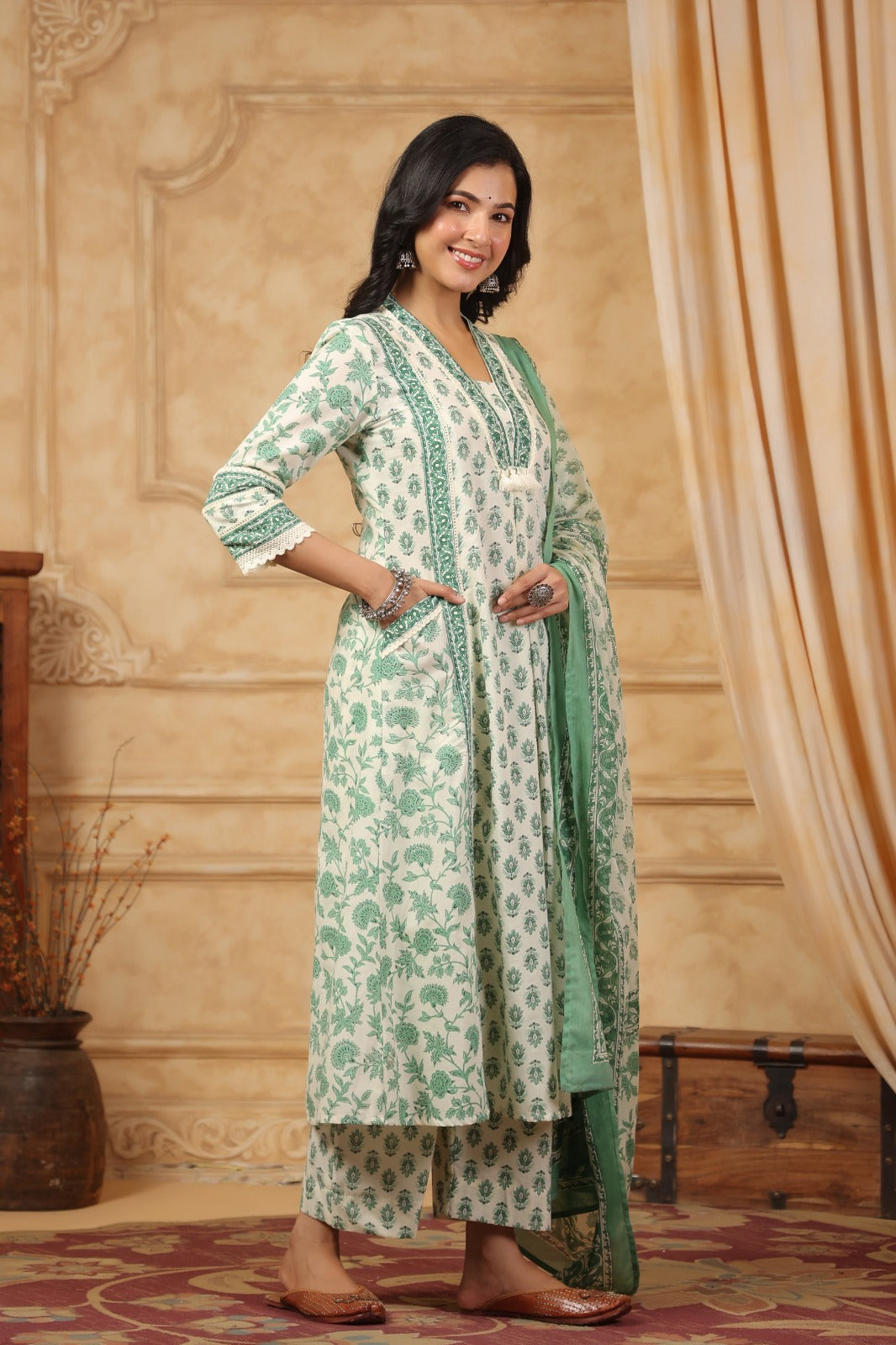 Green Noor Suit Set (Set of 3)