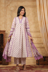 Purple Noor Suit Set (Set of 3)