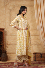 Yellow Noor Suit Set (Set of 3)