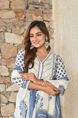 Blue Roohi Suit Set (Set of 3)