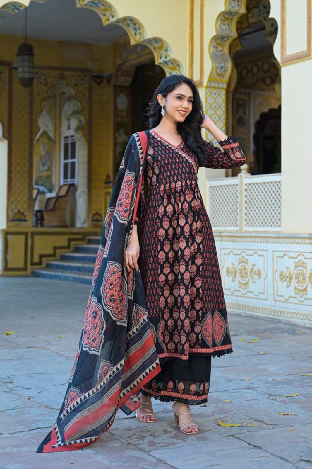 Black Meher Suit  Set (Set of 3)