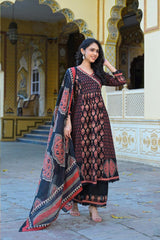 Black Meher Suit  Set (Set of 3)