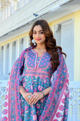 Blue Suhani Suit Set (Sset of 3)