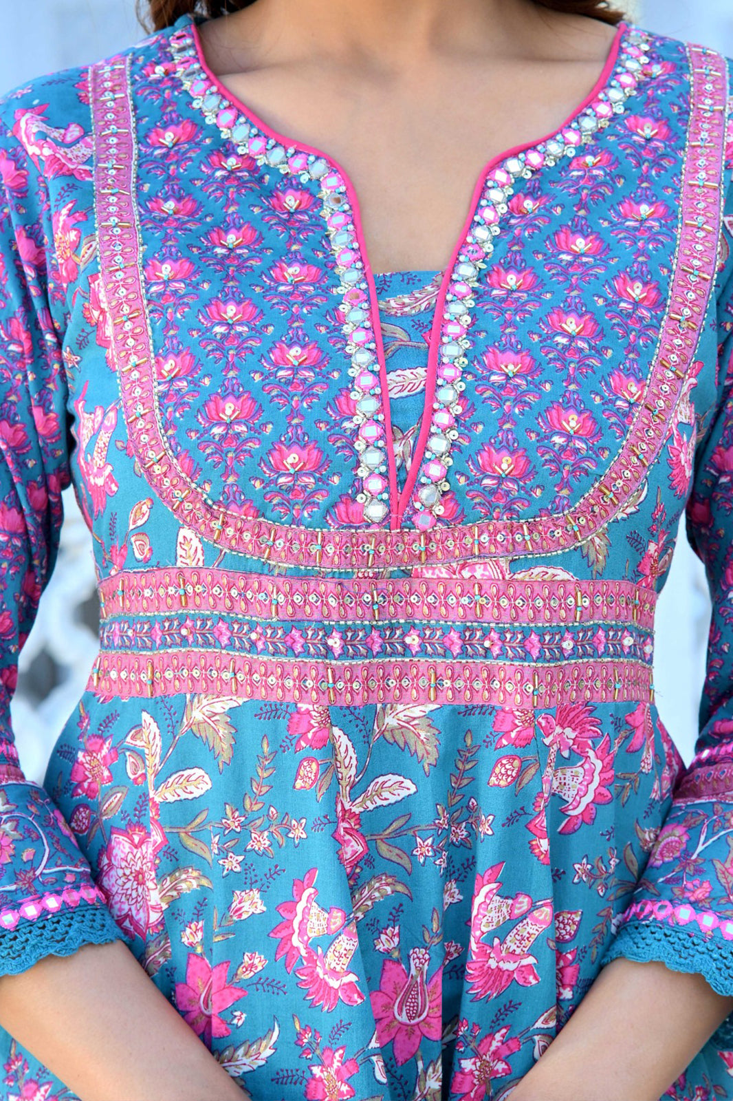 Blue Suhani Suit Set (Sset of 3)