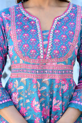 Blue Suhani Suit Set (Sset of 3)