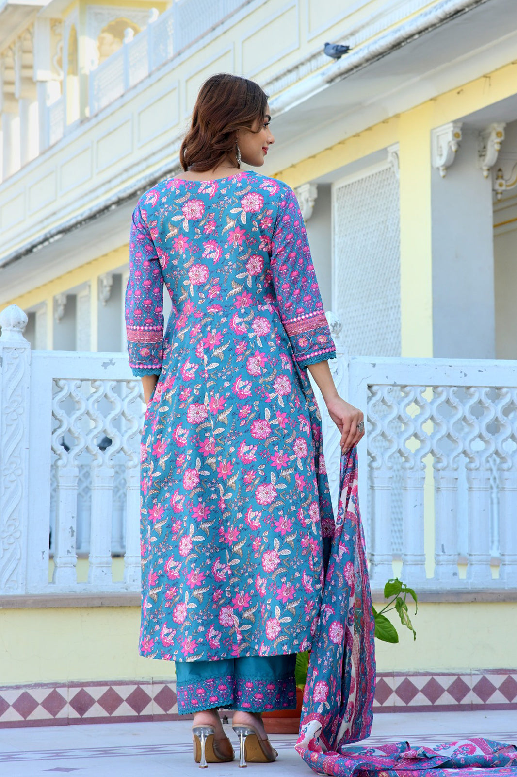 Blue Suhani Suit Set (Sset of 3)